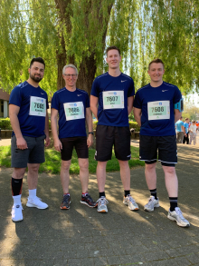 poe beim Osterlauf vor dem Start